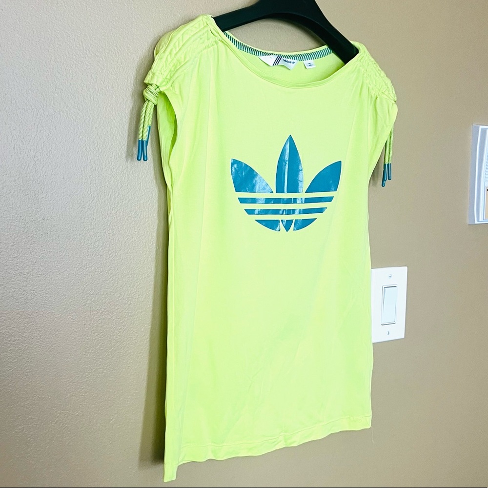 Adidas Originals Top Women's T-Shirt  Volt Teal  SMALL